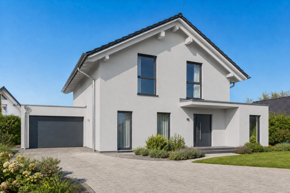 Sto-Strukturputz R – Farbton-Beispiel im Raum