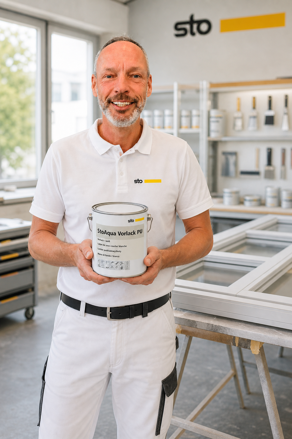 StoAqua Vorlack PU – Beratung & Produkt im Farbenbote-Showroom