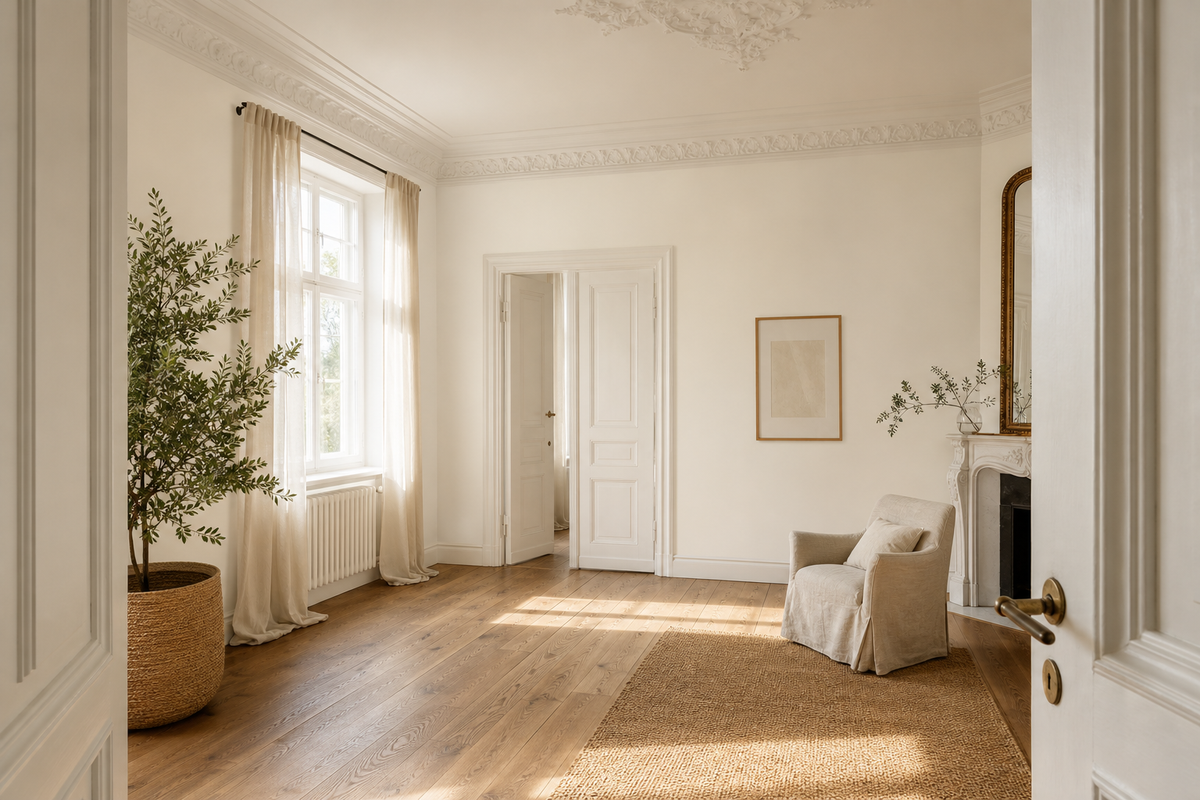 StoColor Calcetura – Farbton-Beispiel im Raum