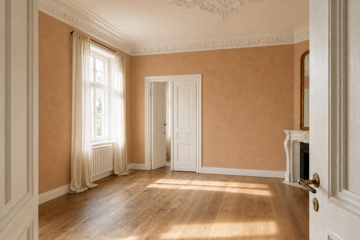 StoColor Calcetura – Farbton-Beispiel im Raum
