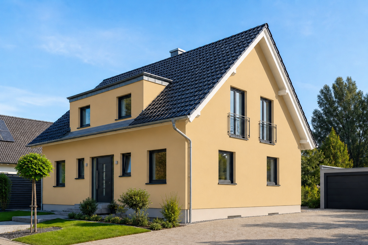 StoColor Dryonic S mit X-black – Farbton-Beispiel im Raum