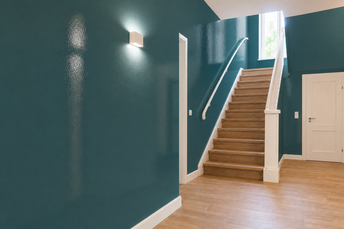 StoColor Opticryl Gloss – Farbton-Beispiel im Raum