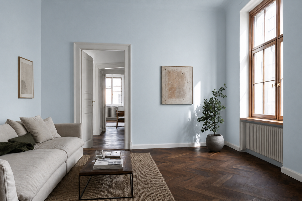 StoColor Sil Mineral – Farbton-Beispiel im Raum