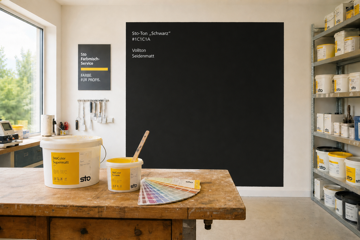 StoColor Tint – Farbton-Beispiel im Raum