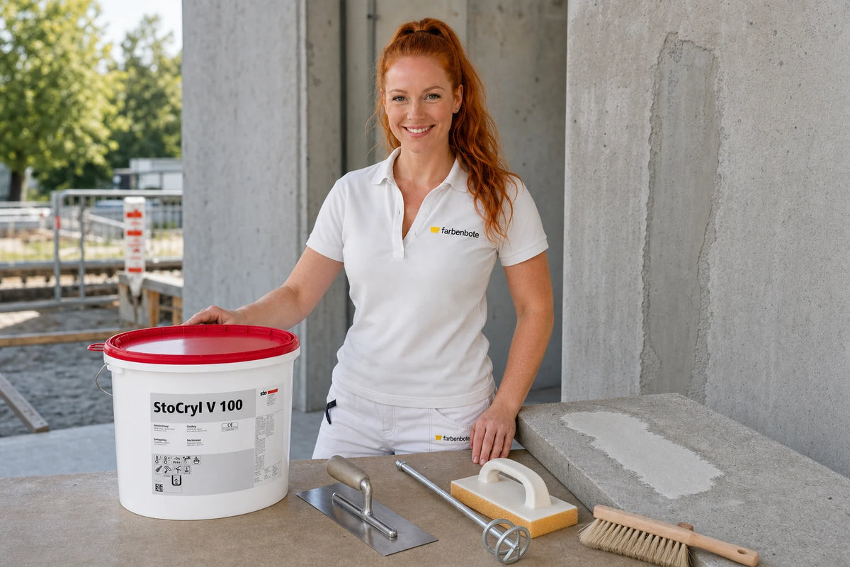 StoCryl V 100 mit passendem Zubehör-Set – farbenbote