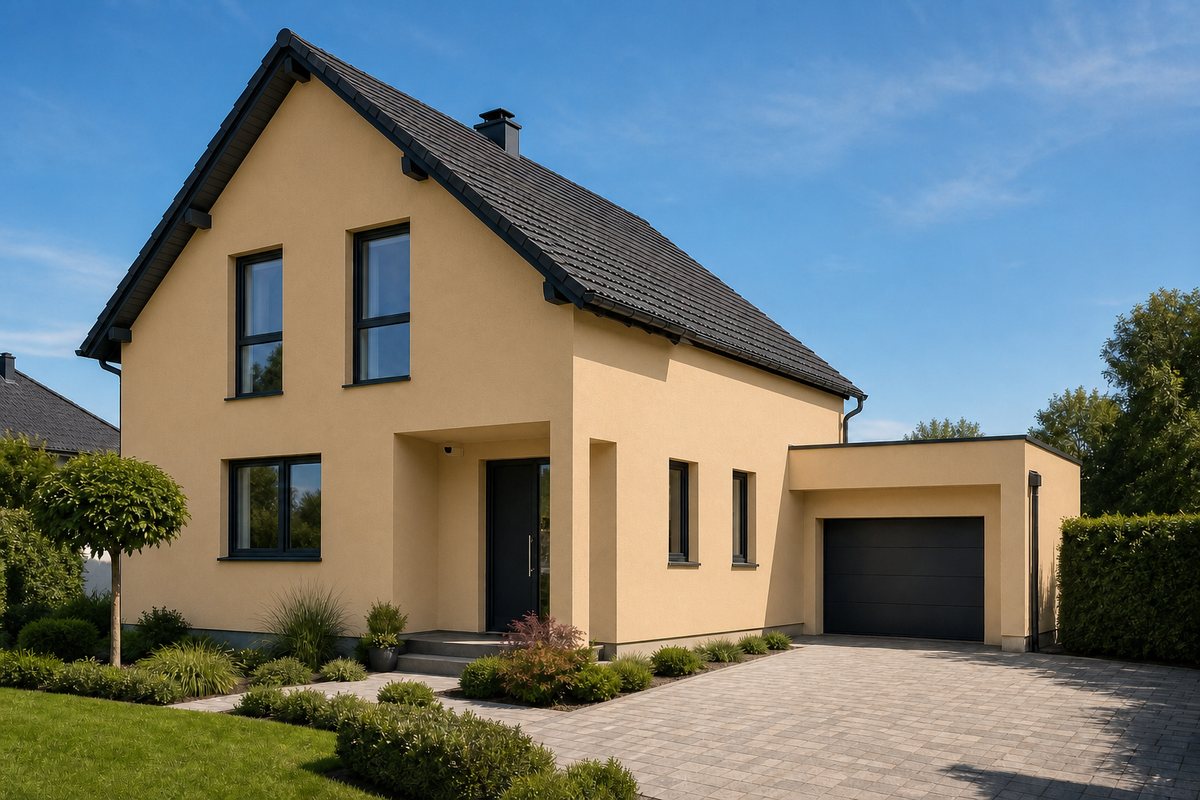 StoNivellit – Farbton-Beispiel im Raum