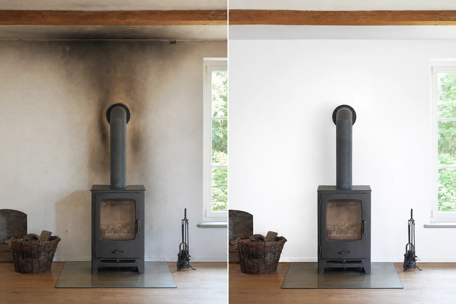 Ruß vom Kaminofen