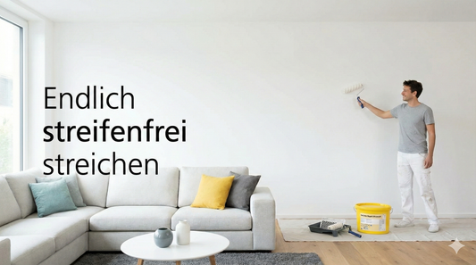 Streifenfrei streichen: Die 3-Schritte-Anleitung für glatte Wände
