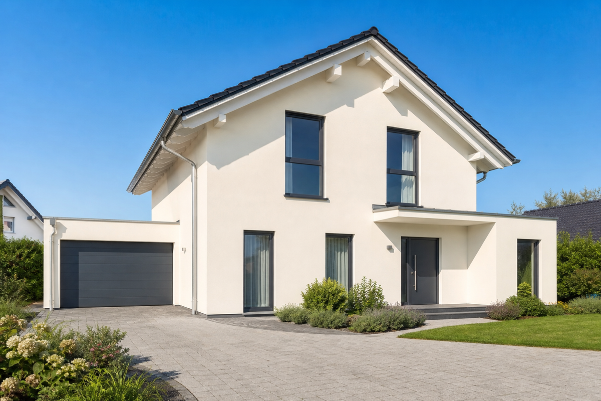 Sto-Strukturputz R – Farbton-Beispiel im Raum