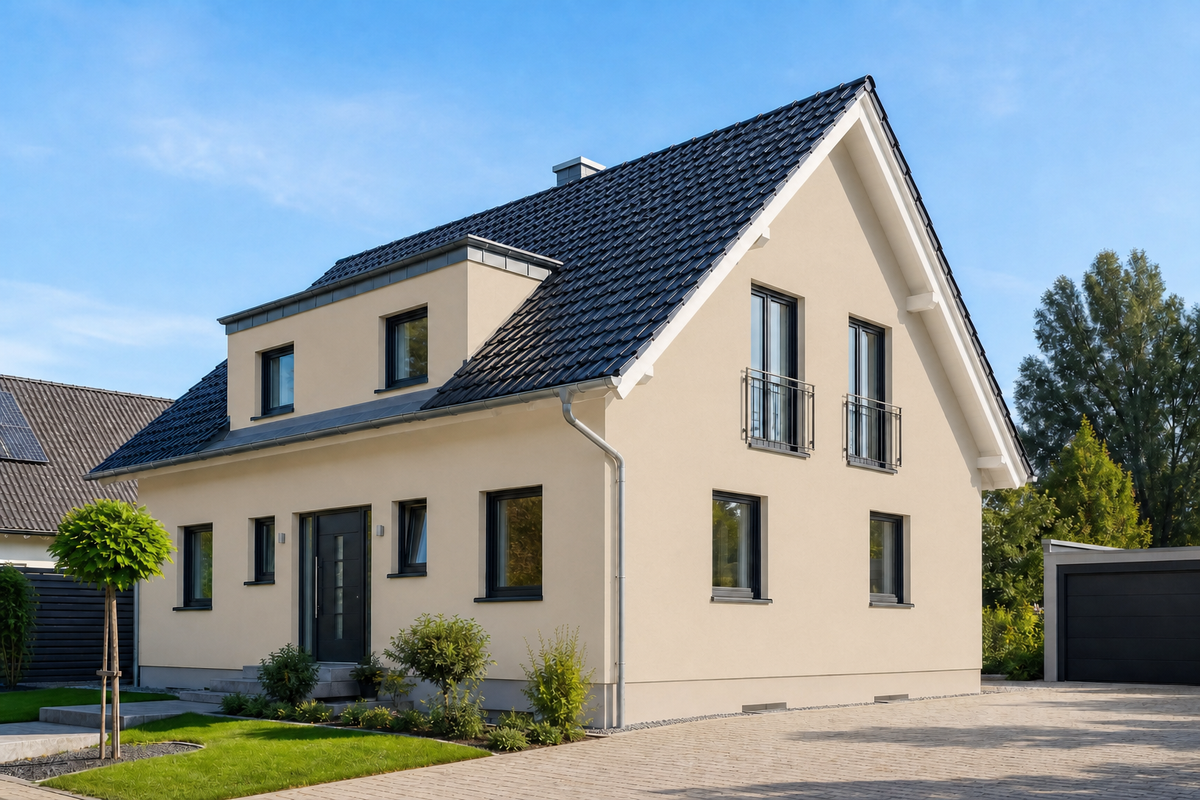 StoColor Dryonic S mit X-black – Farbton-Beispiel im Raum