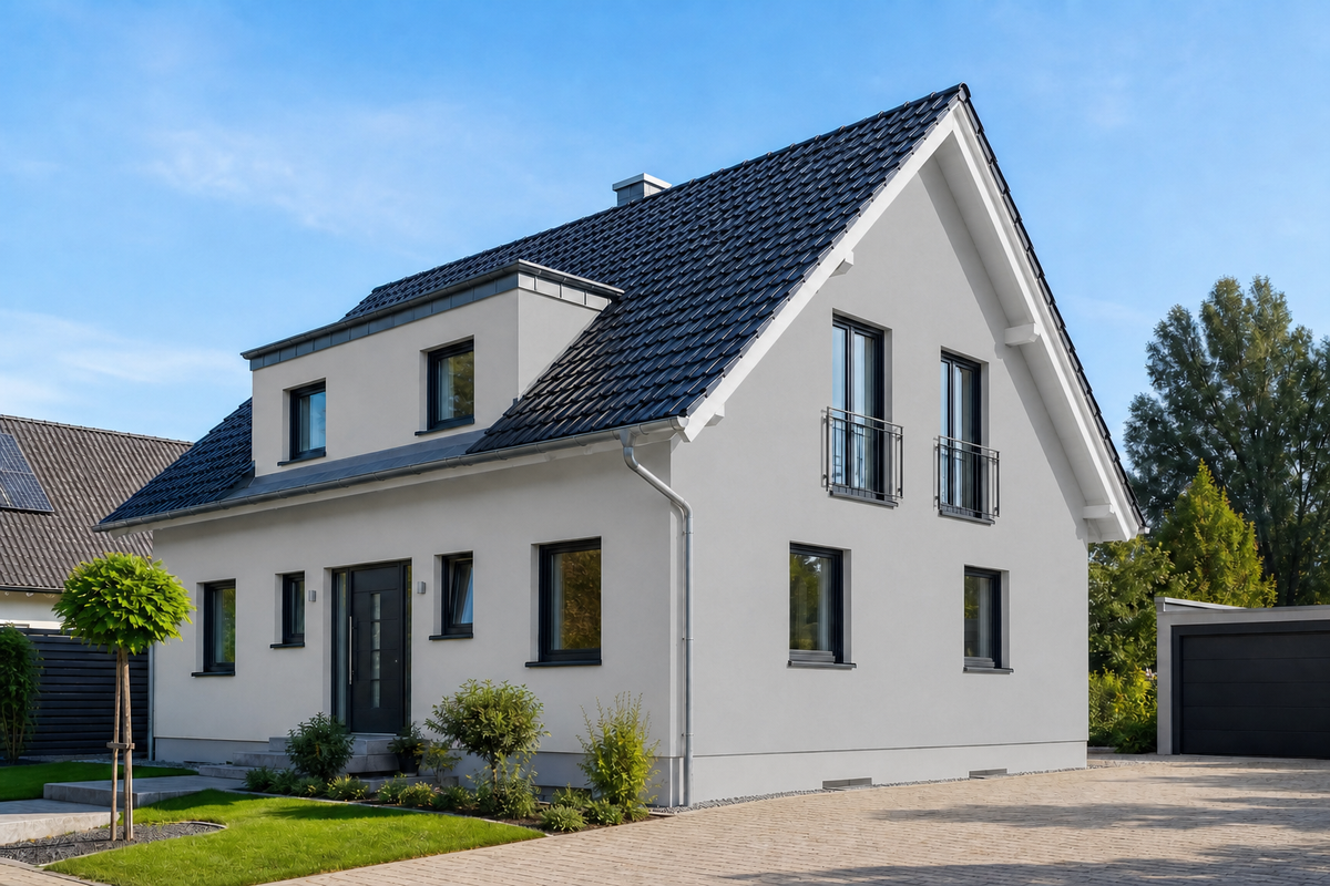 StoColor Dryonic S mit X-black – Farbton-Beispiel im Raum