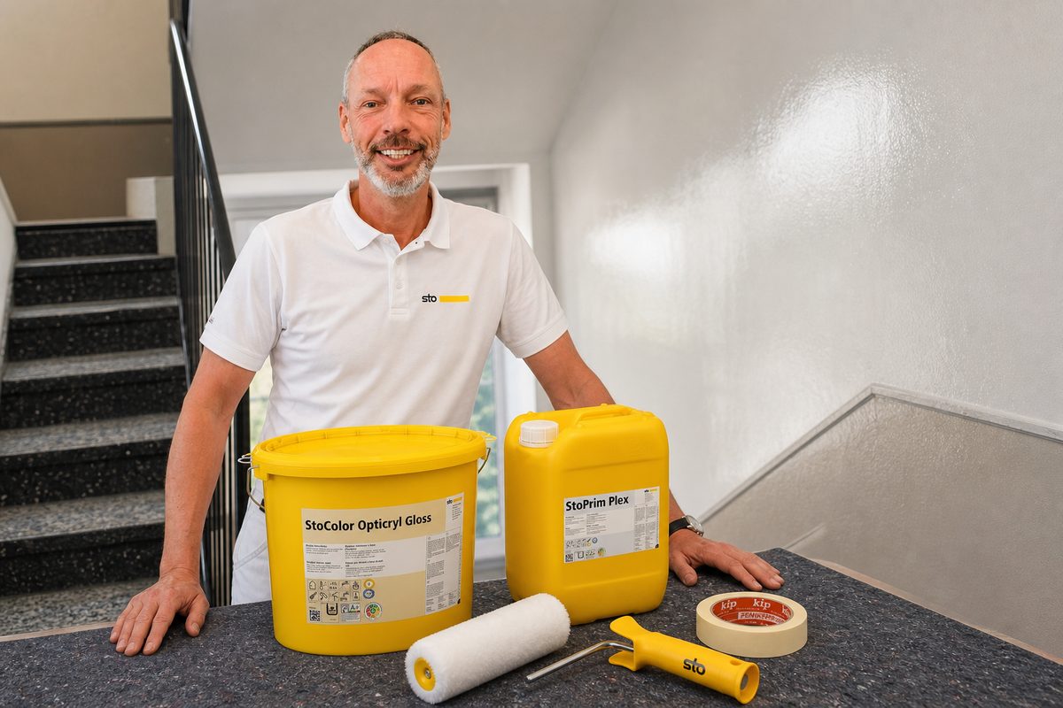 StoColor Opticryl Gloss – Komplett-Set mit Zubehör