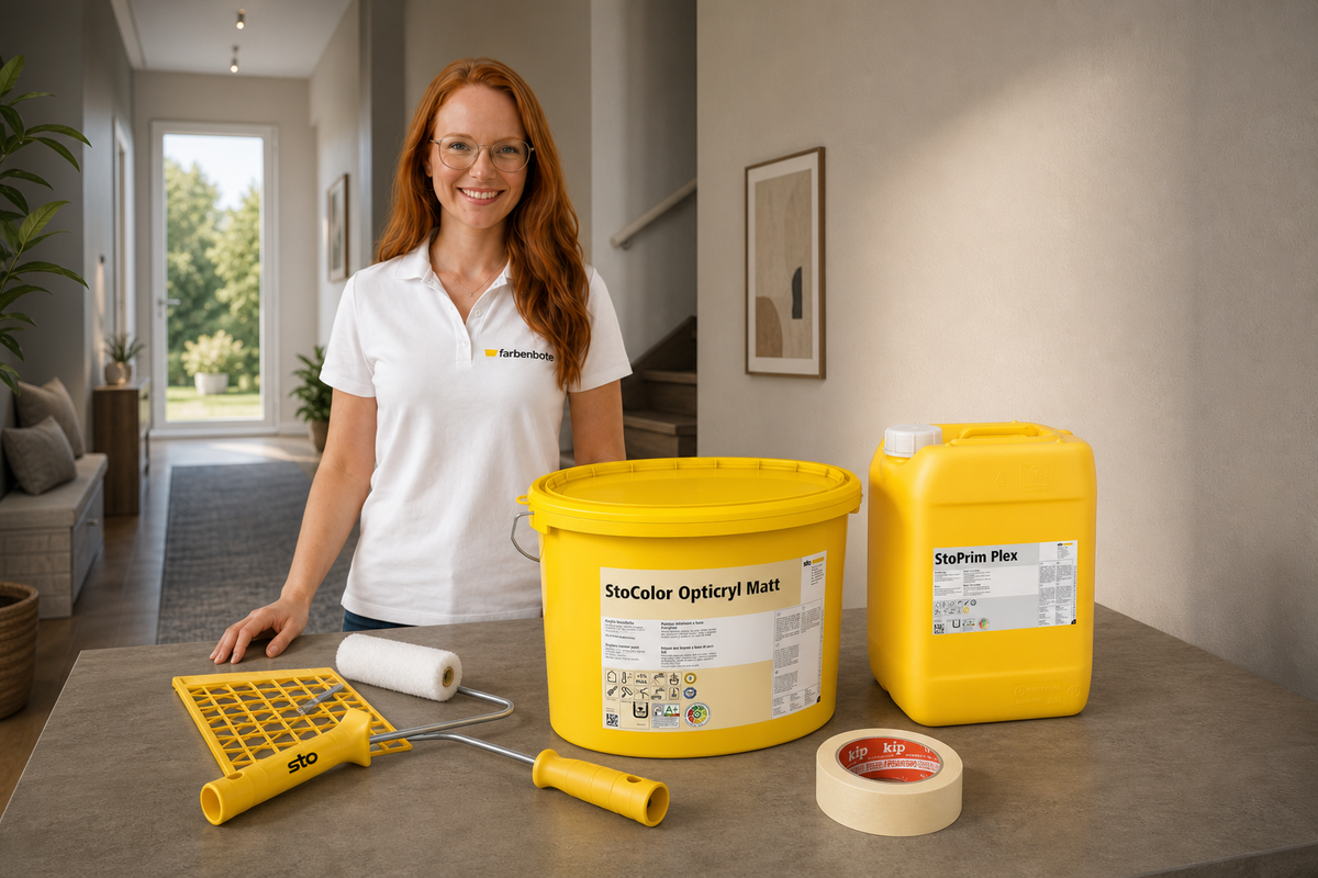 StoColor Opticryl Matt – Komplett-Set mit Zubehör