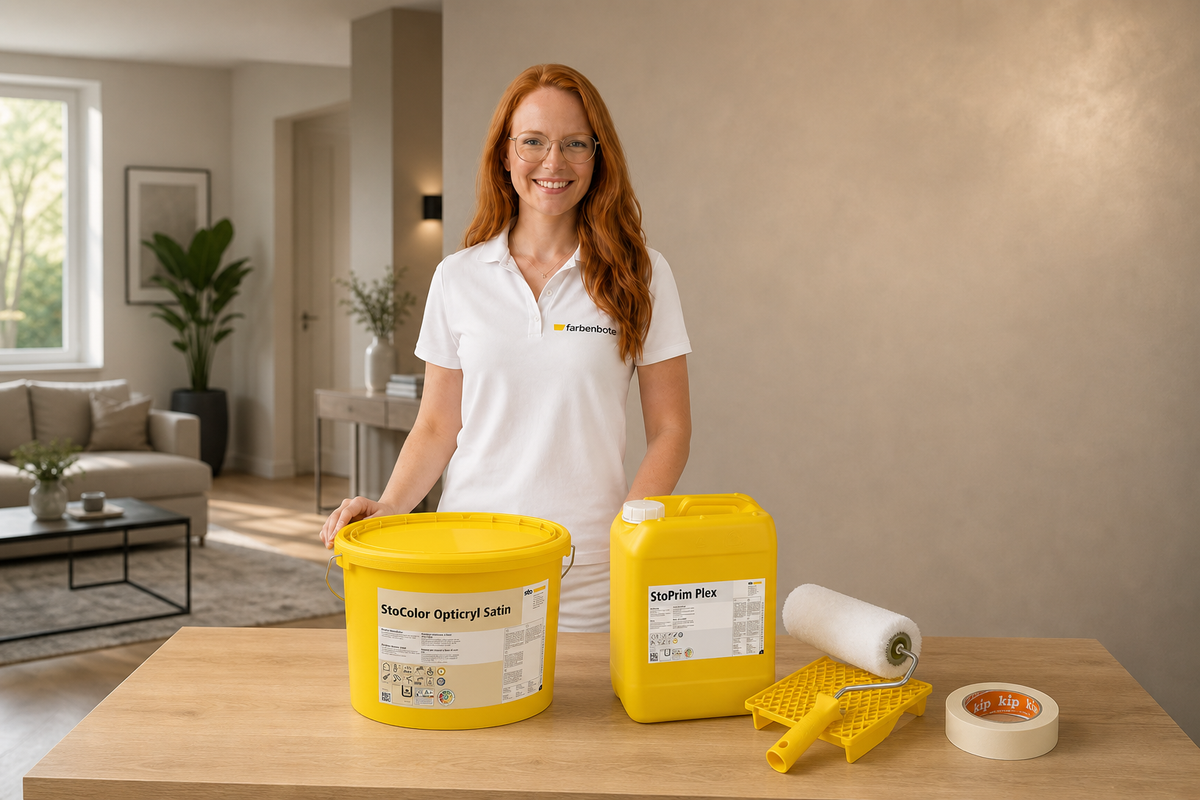 StoColor Opticryl Satin – Komplett-Set mit Zubehör