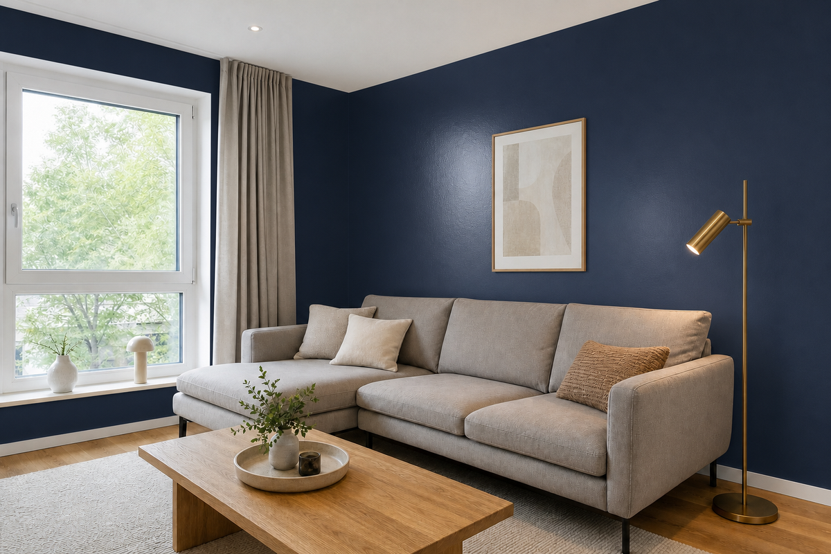 StoColor Opticryl Satin – Farbton-Beispiel im Raum