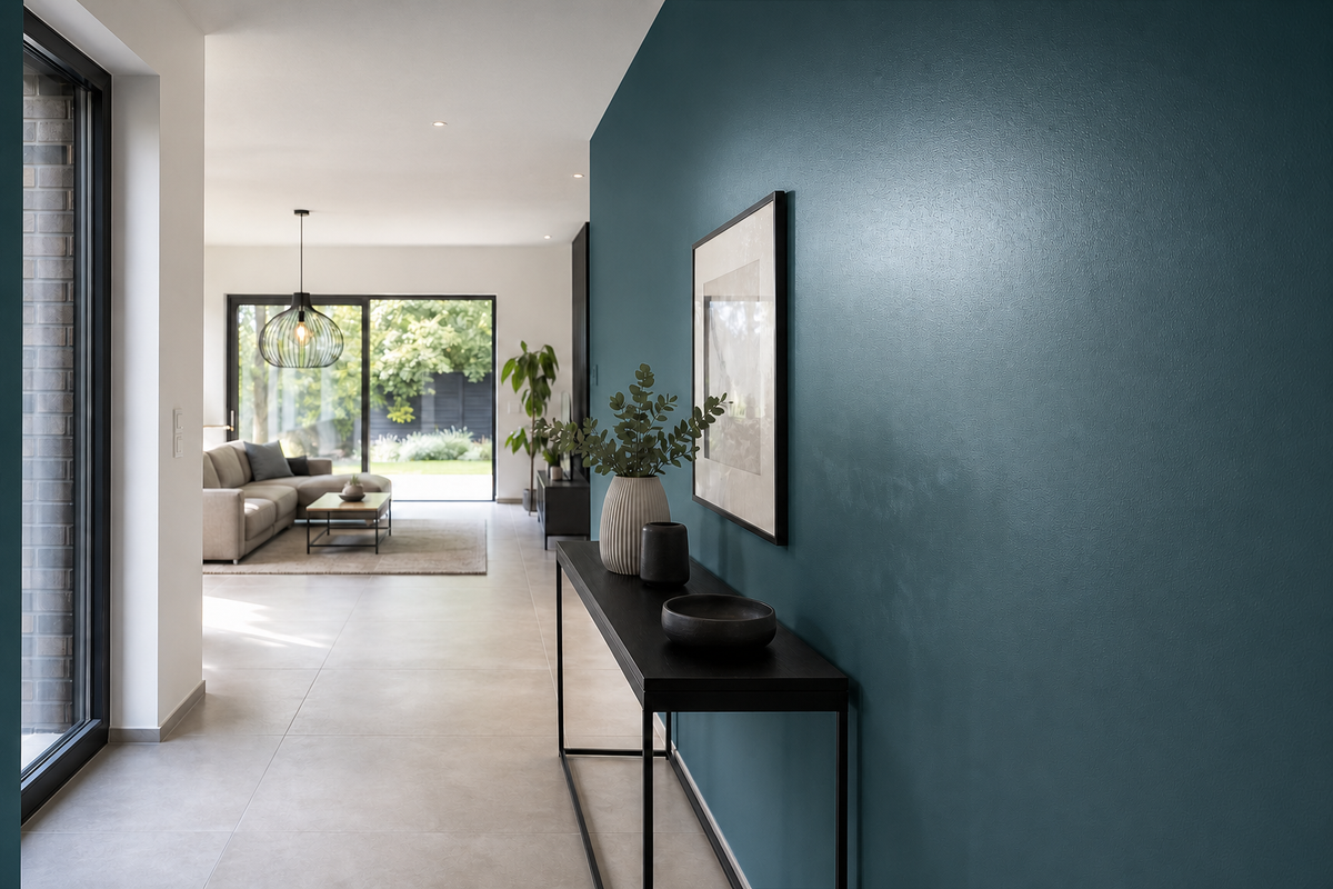 StoColor Titanium ASE – Farbton-Beispiel im Raum
