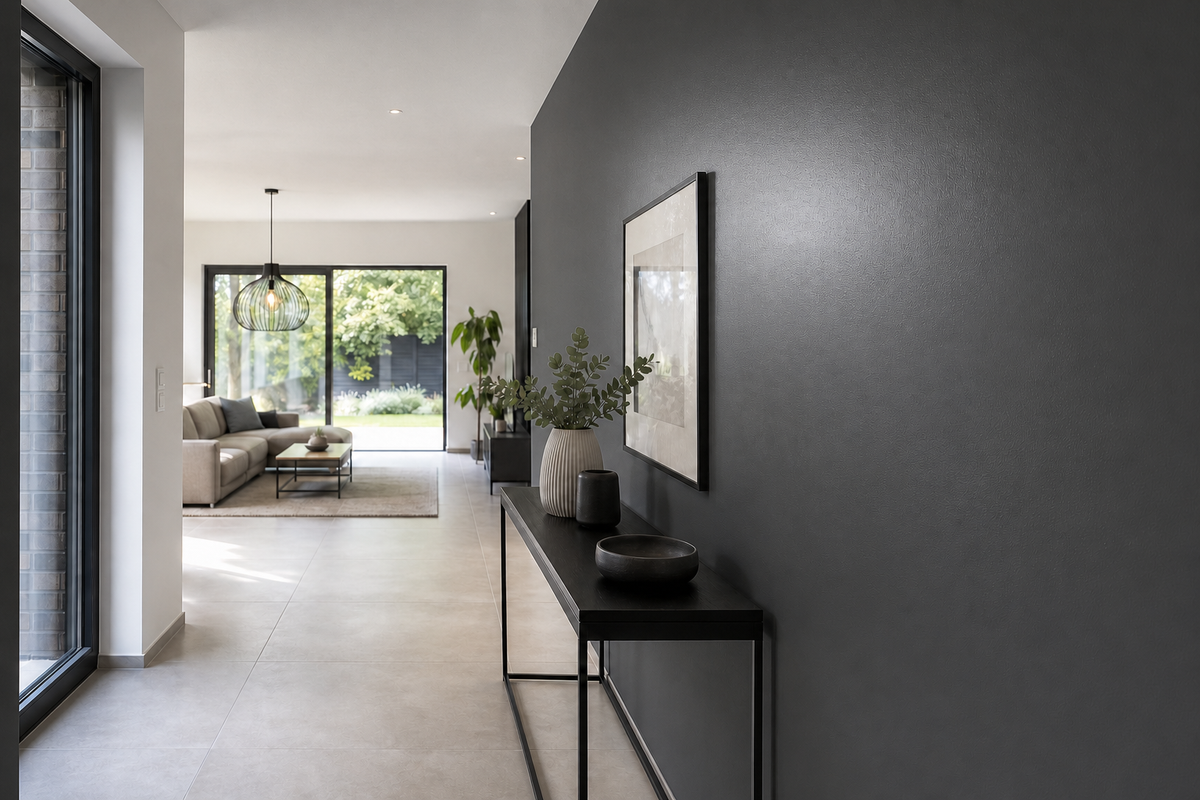 StoColor Titanium ASE – Farbton-Beispiel im Raum