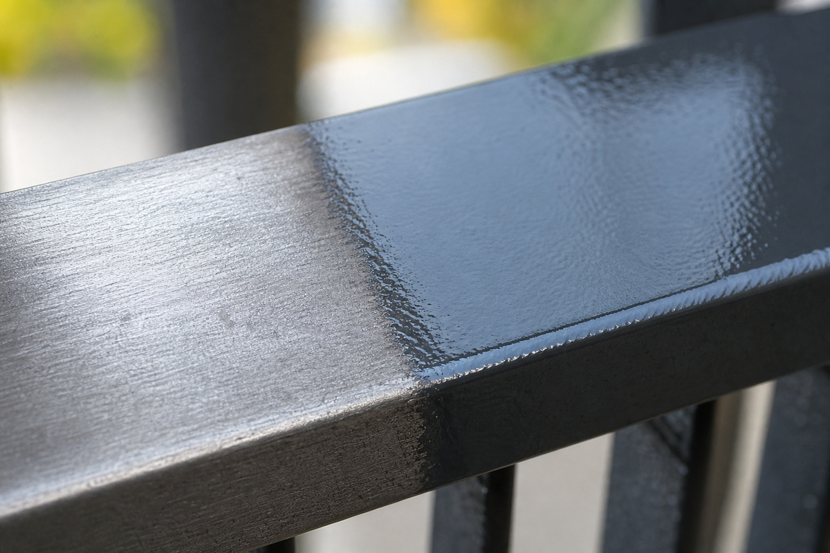 StoCorr Metalllack – Detail / Verarbeitung