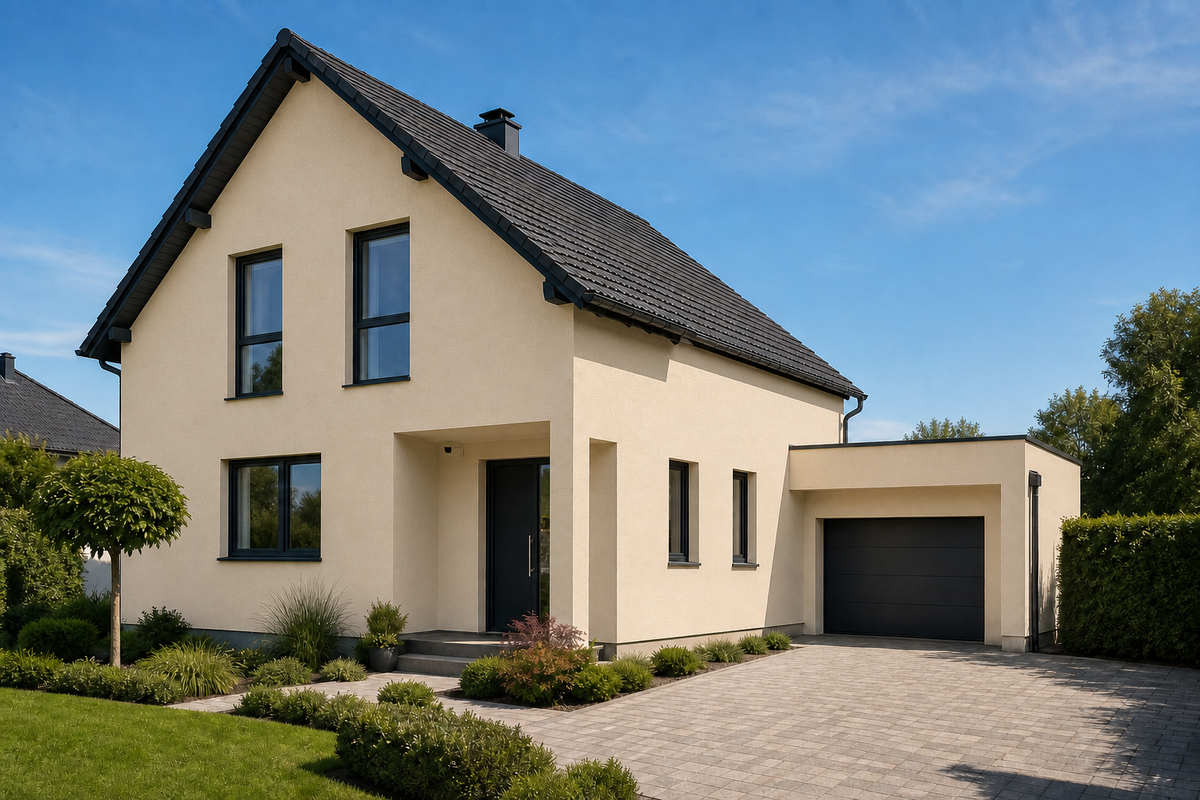 StoNivellit – Farbton-Beispiel im Raum