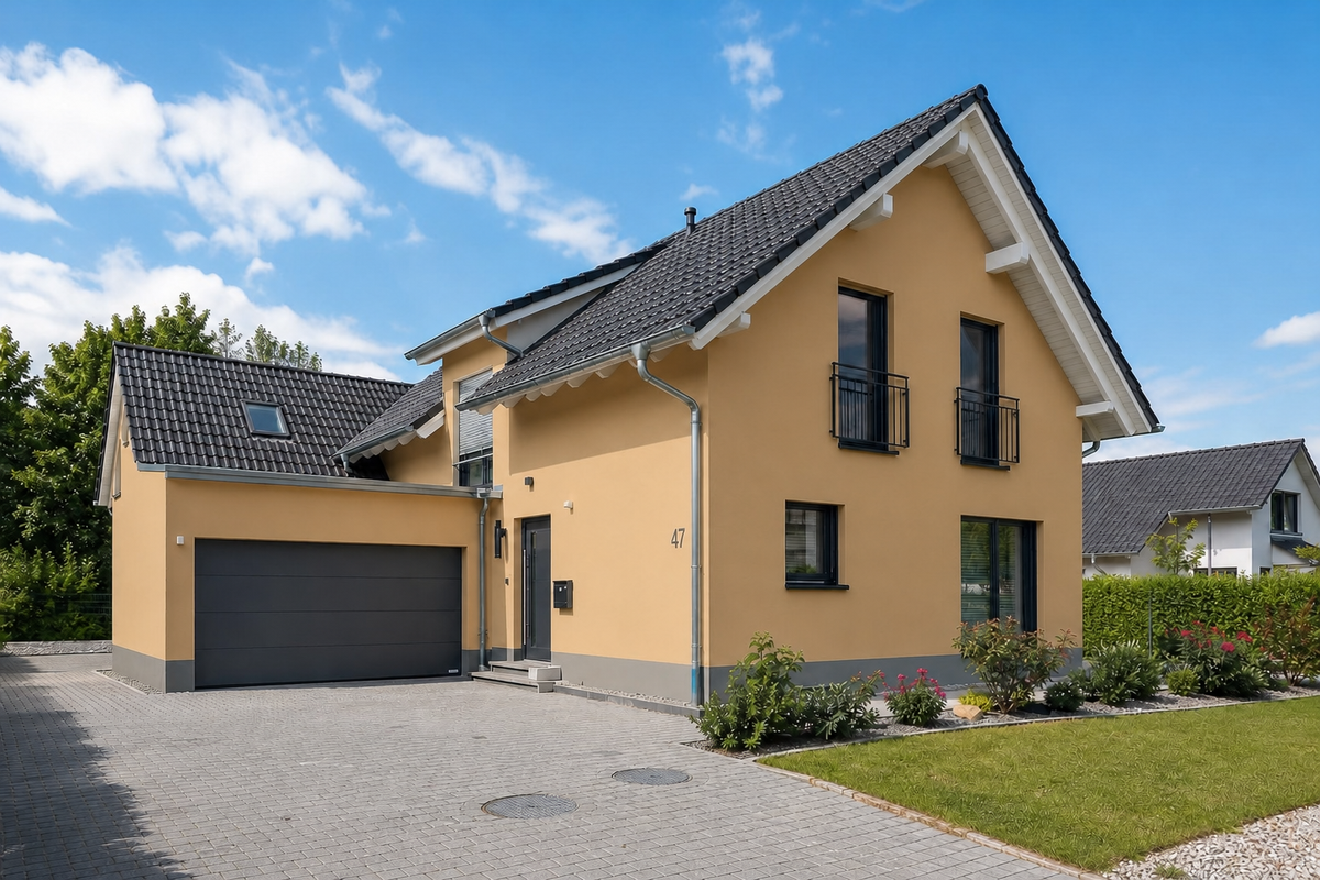 StoSilcocryl – Farbton-Beispiel im Raum