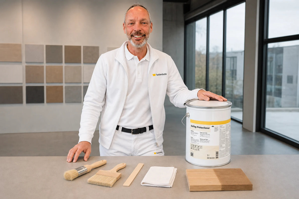 StoTop Protectlasur mit passendem Zubehör-Set – farbenbote
